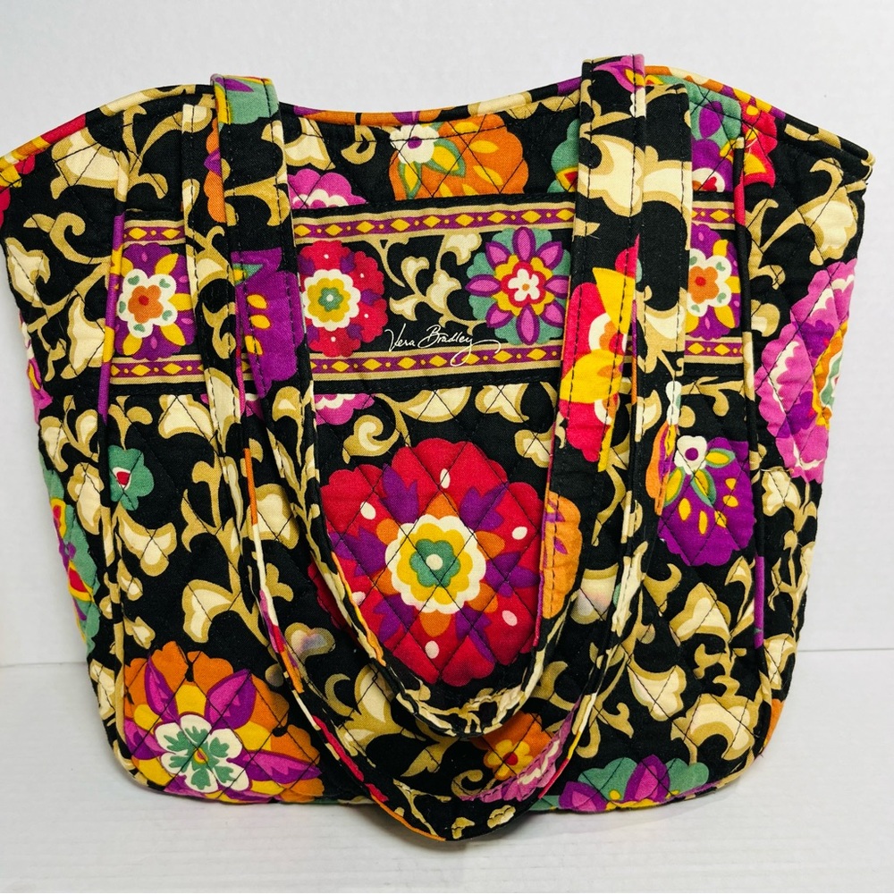 Vera Bradley Suzani Print Small Tote / Shoulder Bag Book Bag Beach Bag